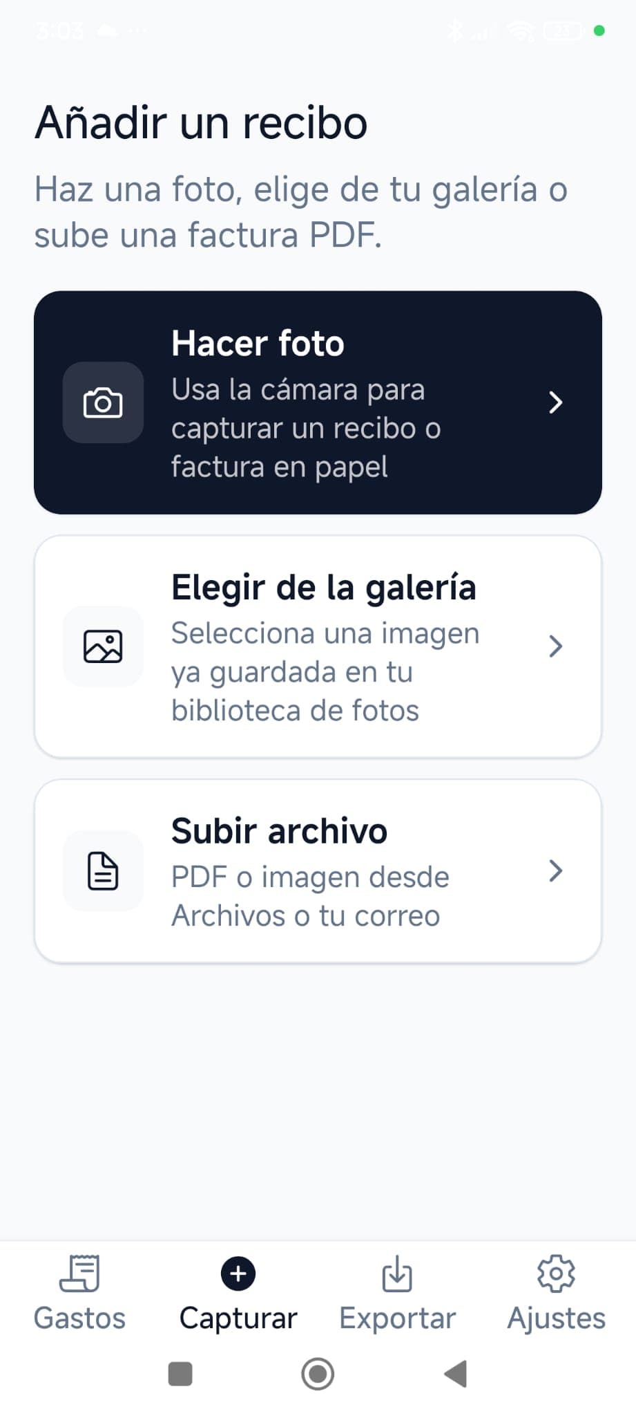 Foto a la factura